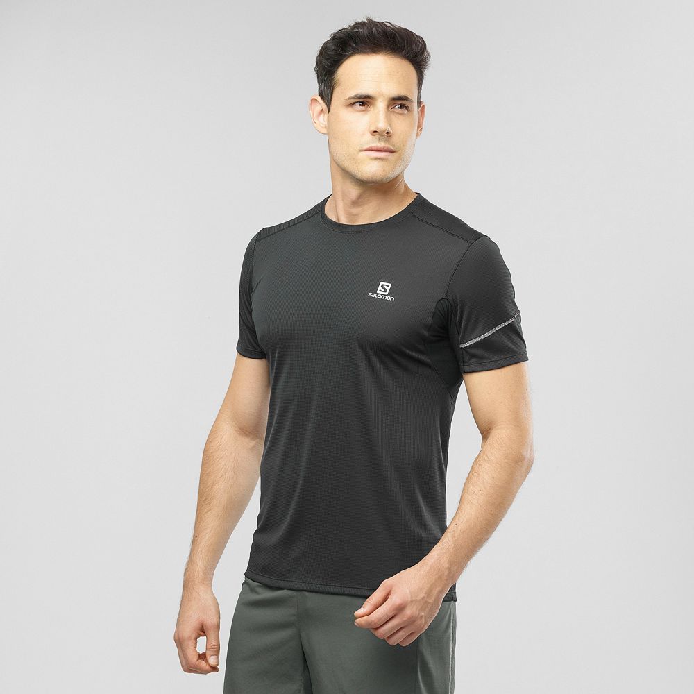 Tops Salomon Homme Noir - Salomon AGILE - France (3421-AGBKL)